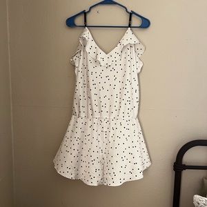 Kate Spade black / white intimidate romper